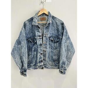 Vintage Levis Denim Jean Jacket Acid Wash galactic pants